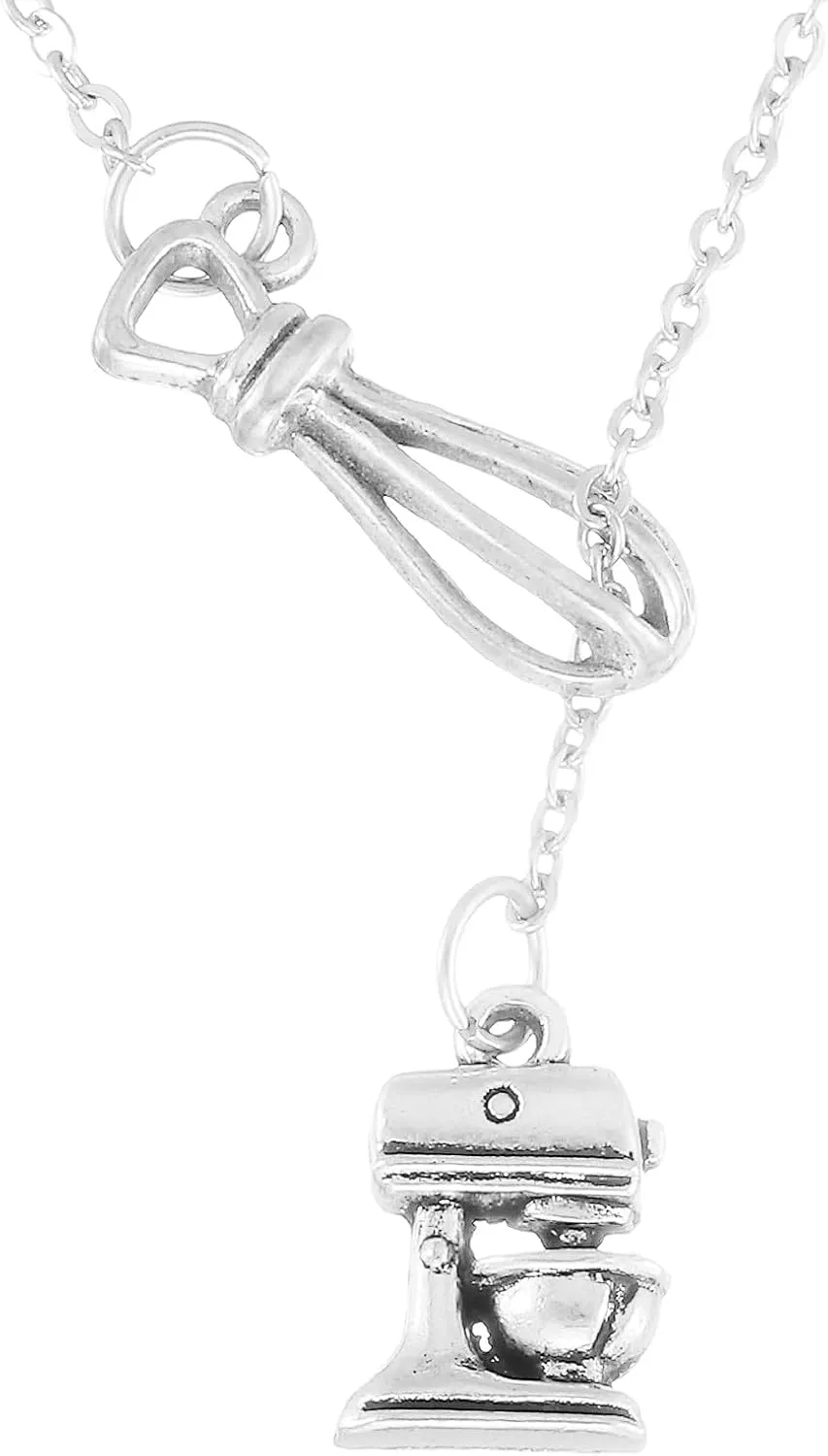 HUTIMY Gift for Baker Women Best Unique Bakers Baking Themed Jewelry Chef Presents Cooking Necklace