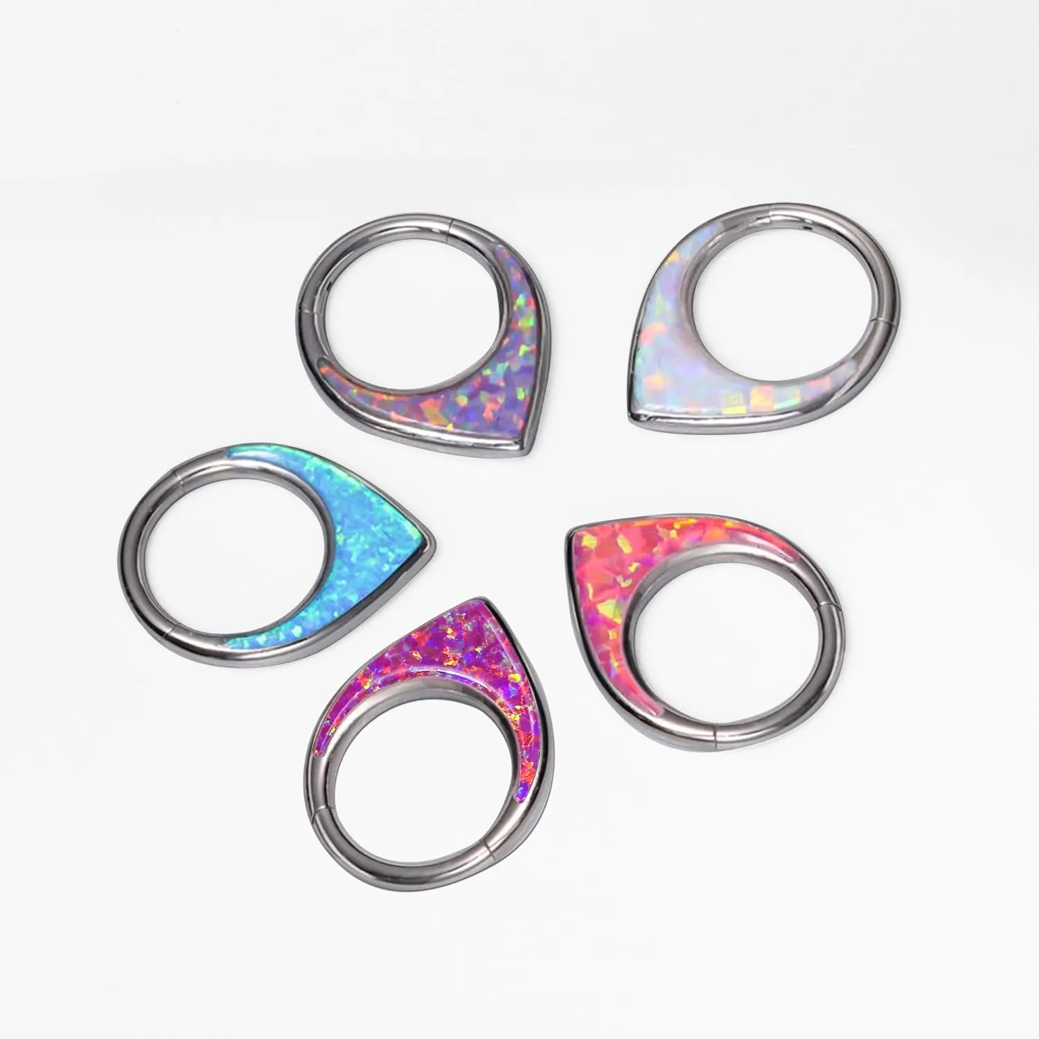 Hypoallergenic Nose Piercing Rings Collection: 316L Surgical Steel Hoop Earrings for Septum, Cartilage, Hinged Helix, Rook, Conch, Tragus, Lip