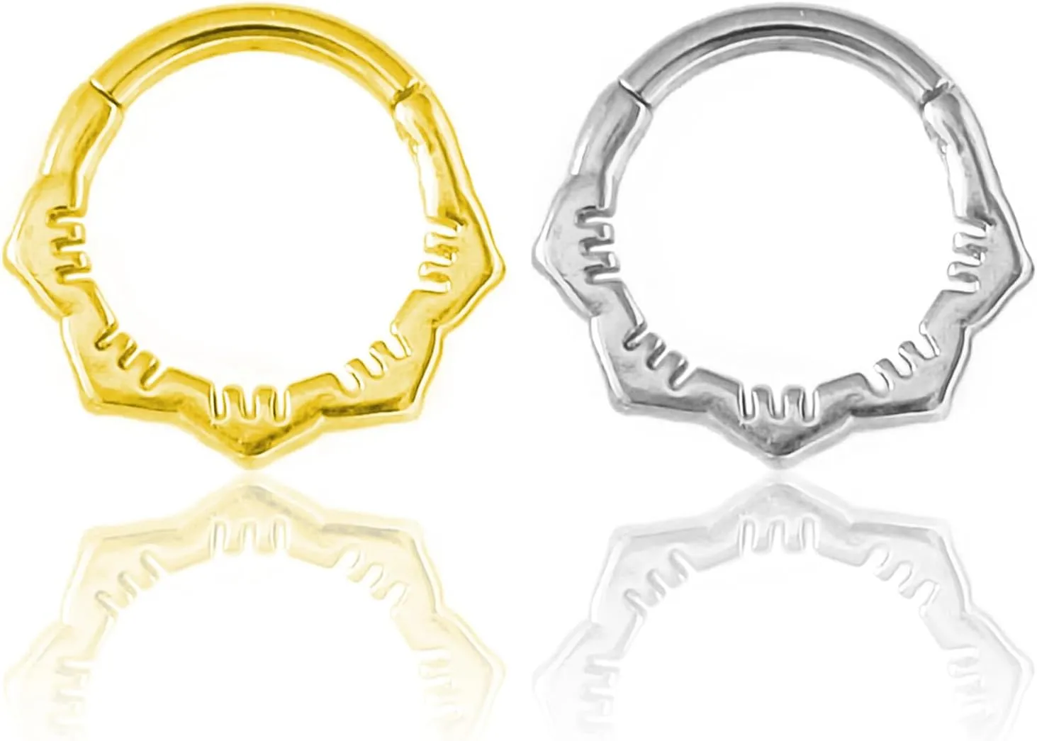 Hypoallergenic Nose Piercing Rings Collection: 316L Surgical Steel Hoop Earrings for Septum, Cartilage, Hinged Helix, Rook, Conch, Tragus, Lip