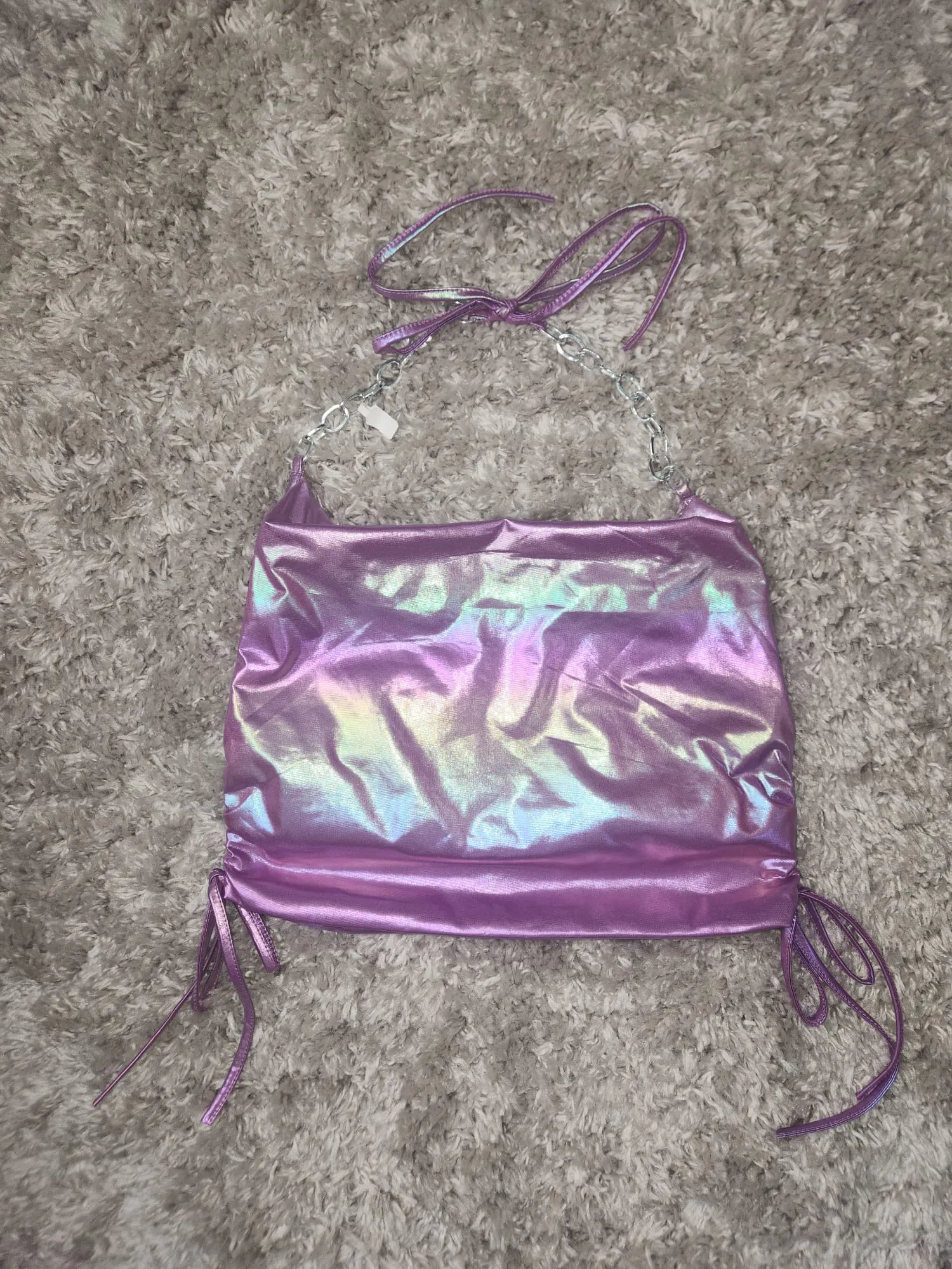 Irisident Metallic Purple Top