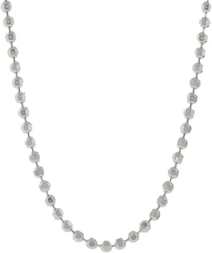 Italian 925 Sterling Silver Bead Diamond-cut 2mm Chain Necklace (16"-30" available) (18)