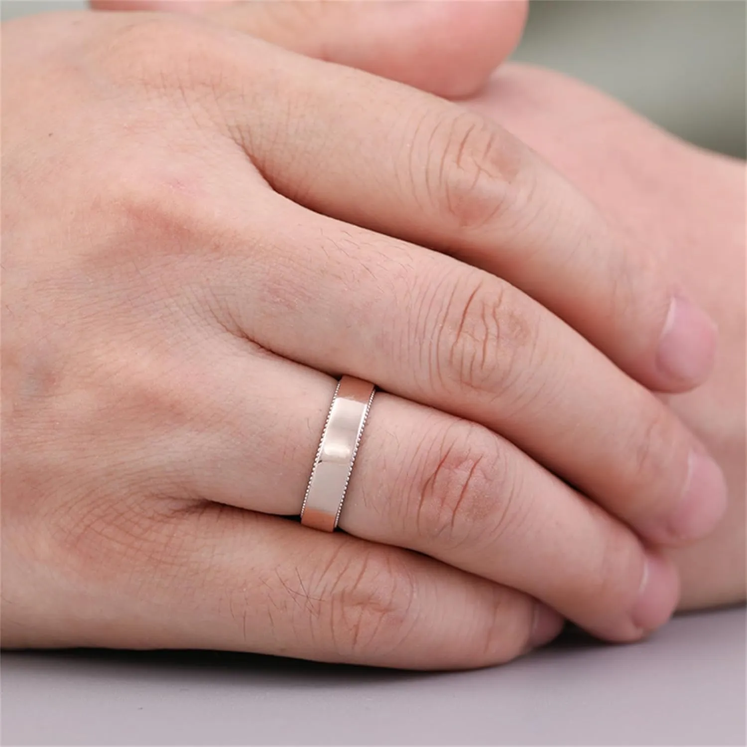 Jeulia Floral Ring Band Sterling Silver Two Tone Leaf Carved Vintage Unique Hollow Flower Rose Gold Jewelry Engagement Wedding Bridal Sets Stackable Anniversary Promise with Gift Box