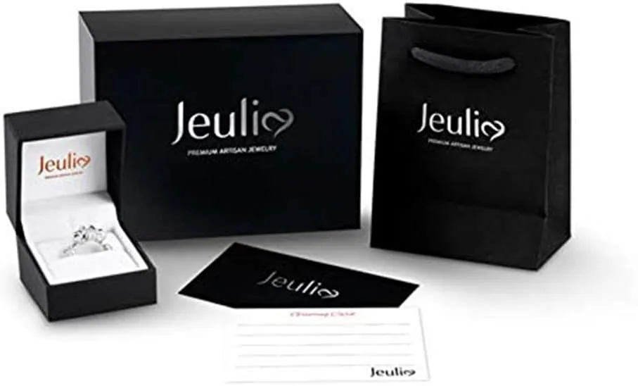 Jeulia Titanium Stainless Steel Couple Ring Set Custom Engraved Wedding Band Rings Domed Personalized Name Rings Engagement Promise Band for Men Women