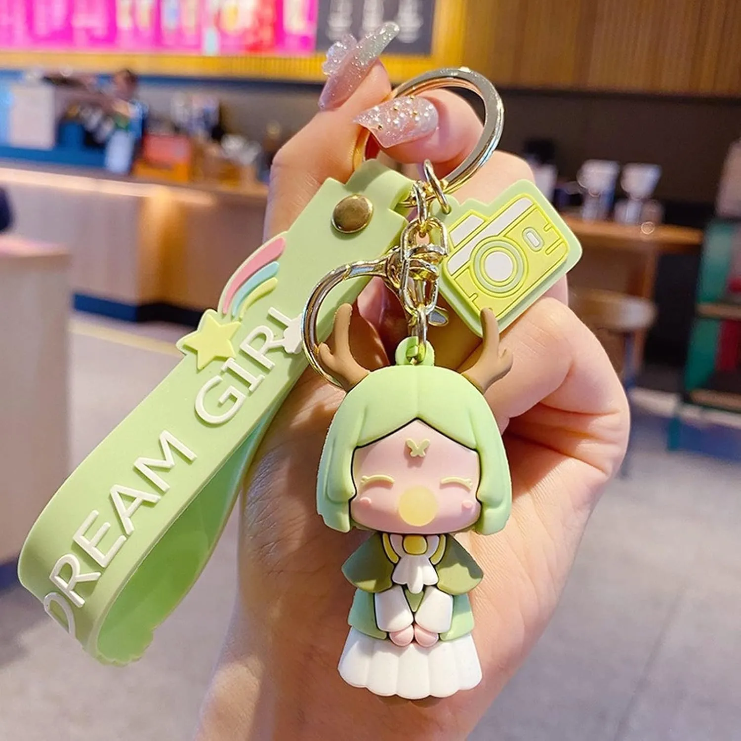 Kawaii Keychain Cute Cartoon Keychains Bag Pendant Backpack Decoration Car Keychain for Girl Woman
