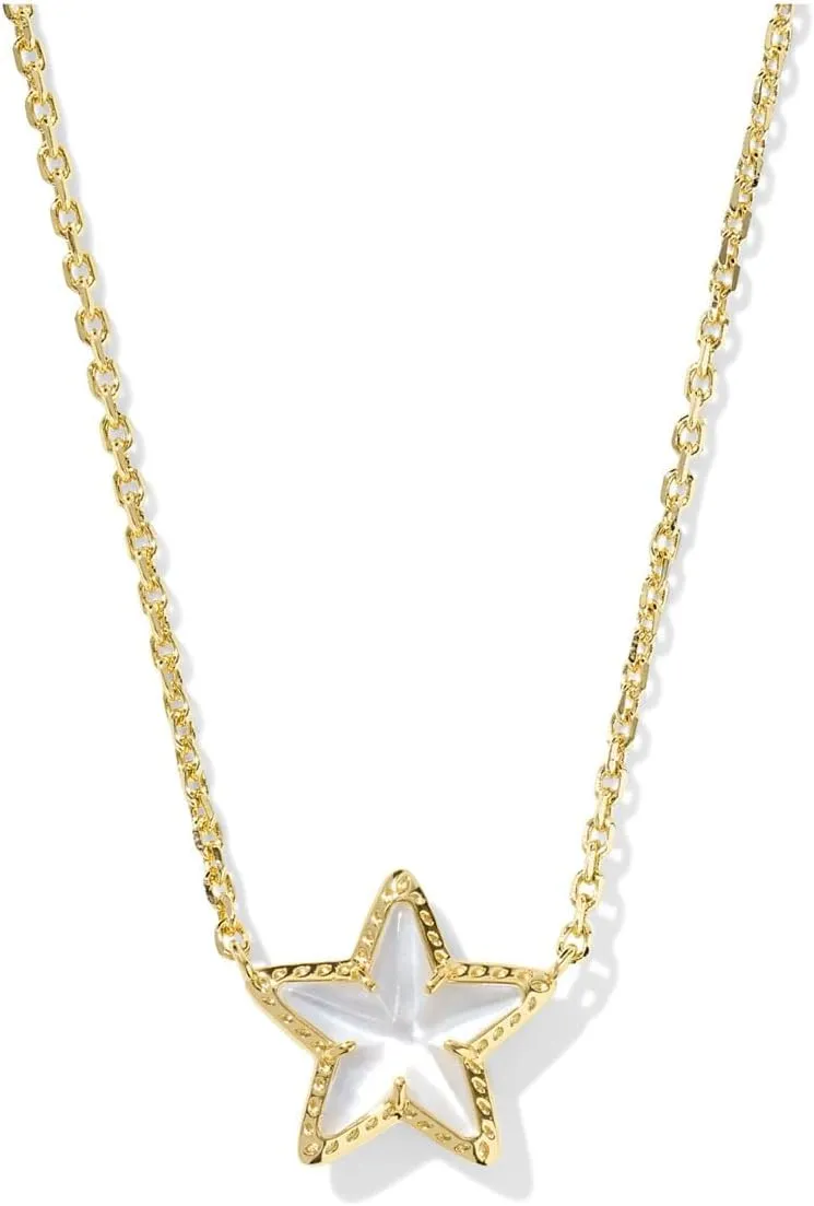 Kendra Scott Womens Cassidy Short Pendant Necklace Gold Ivory Mother Of Pearl One Size One Size