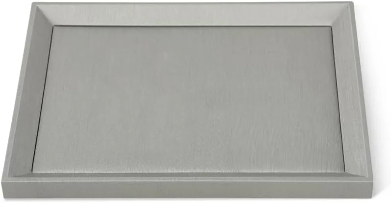 Leather Jewelry Tray, Premium Grey Organizer For Display
