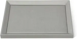 Leather Jewelry Tray, Premium Grey Organizer For Display