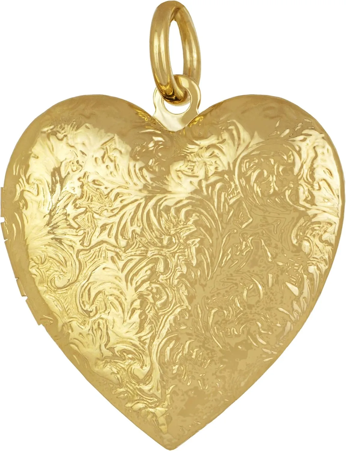 LIFETIME JEWELRY Antique Heart Locket Necklace That Holds Pictures 24k Gold Plated