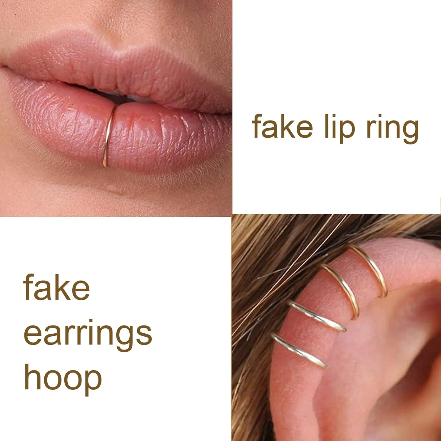 Longita Magnetic Nose Rings - Fake Septum Ring & Hoop Studs for Women