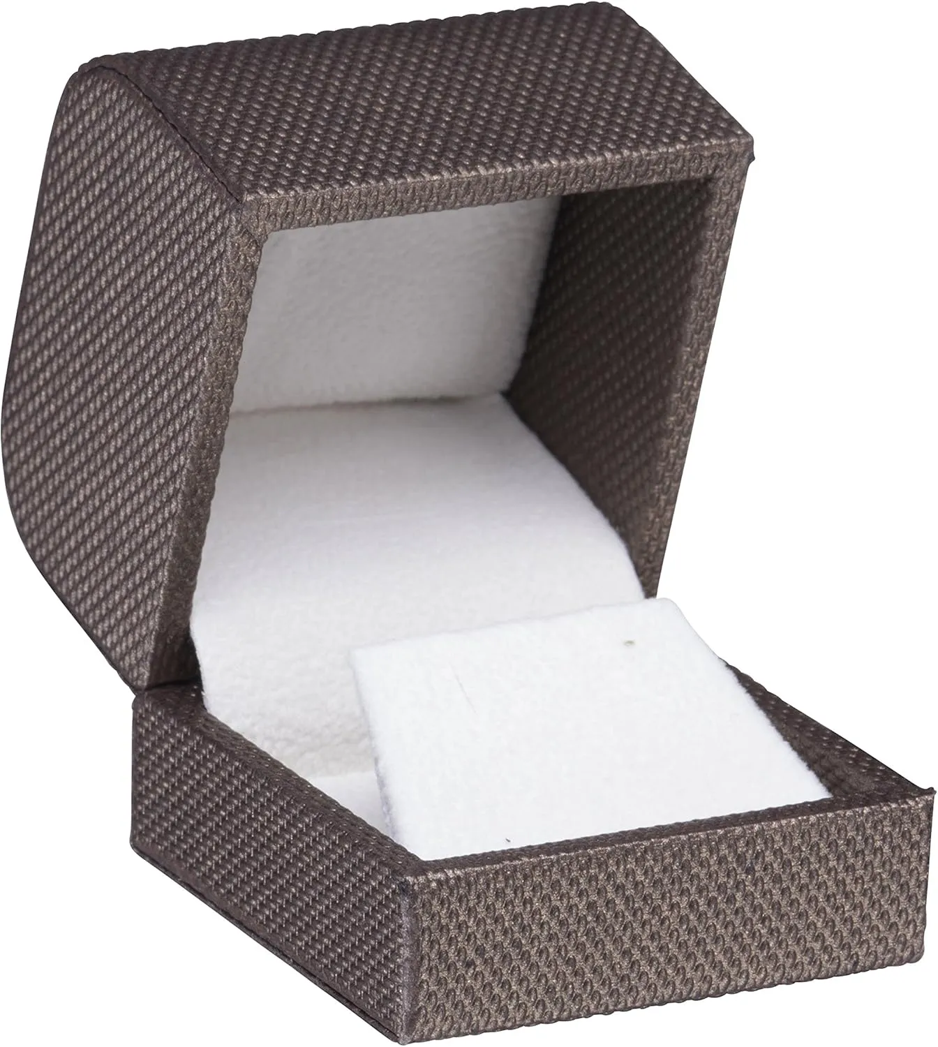 Luxury Weave Textured Earring Gift Box for Women & Girls  Jewelry Box Ideal for Studs, Small Hanging Earrings  Earring Case with Soft Suede Interior and 2-Piece Matching Outer Box
