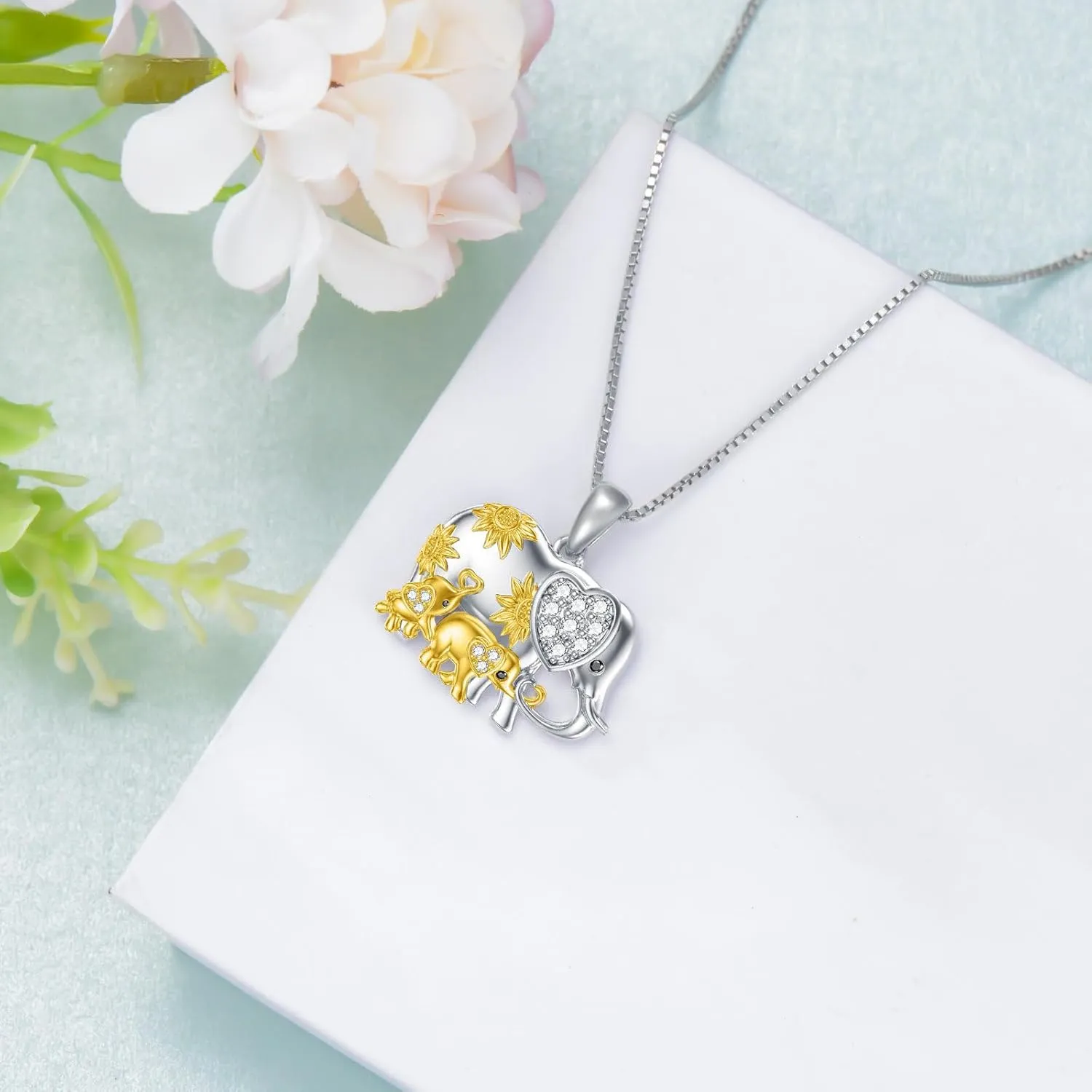 Mama Bear/Mothers Daughter/Mothers 2 Children/3 Children Necklace Matching Mother Daughter Necklace 925 Sterling Silver Mothers Day Necklace Mother Children Jewelry Gifts for New Mom Family Women