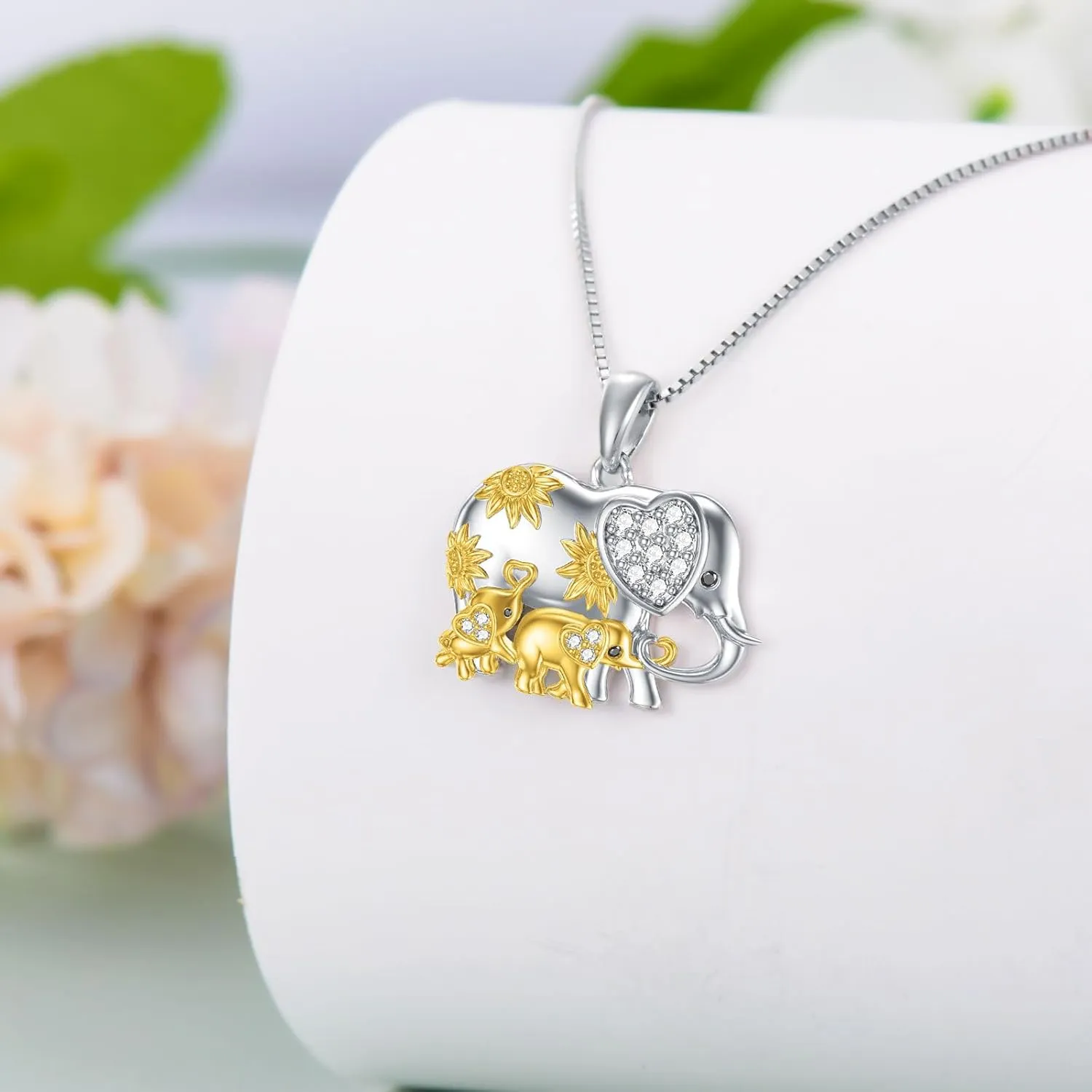 Mama Bear/Mothers Daughter/Mothers 2 Children/3 Children Necklace Matching Mother Daughter Necklace 925 Sterling Silver Mothers Day Necklace Mother Children Jewelry Gifts for New Mom Family Women