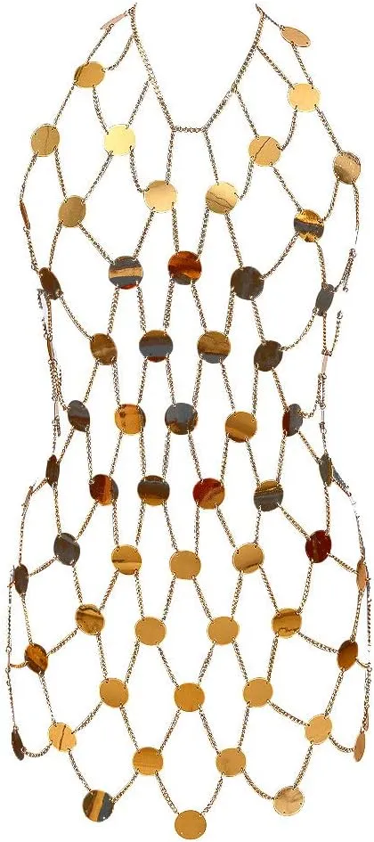 MAMOHSS Fashion Jewelry Belly Button Bra Bikini Beach Party Anniversary Celebration Gift Ladies Body Chain Layered Fringe Crystal