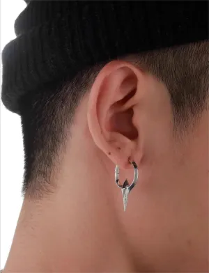 Mens Earrings Mens Punk Gothic HipHop Vintage Cool Dangle Hoop Earring Hypoallergenic Piercing Cartilage Earrings for Men Women