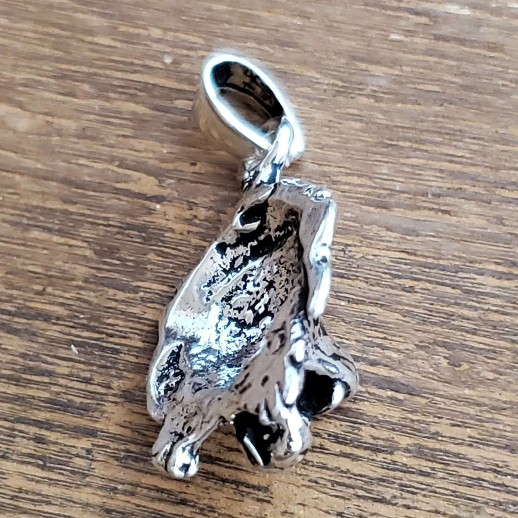 Mini Lion Charm .925 Sterling Silver Boho Amulet Pendant