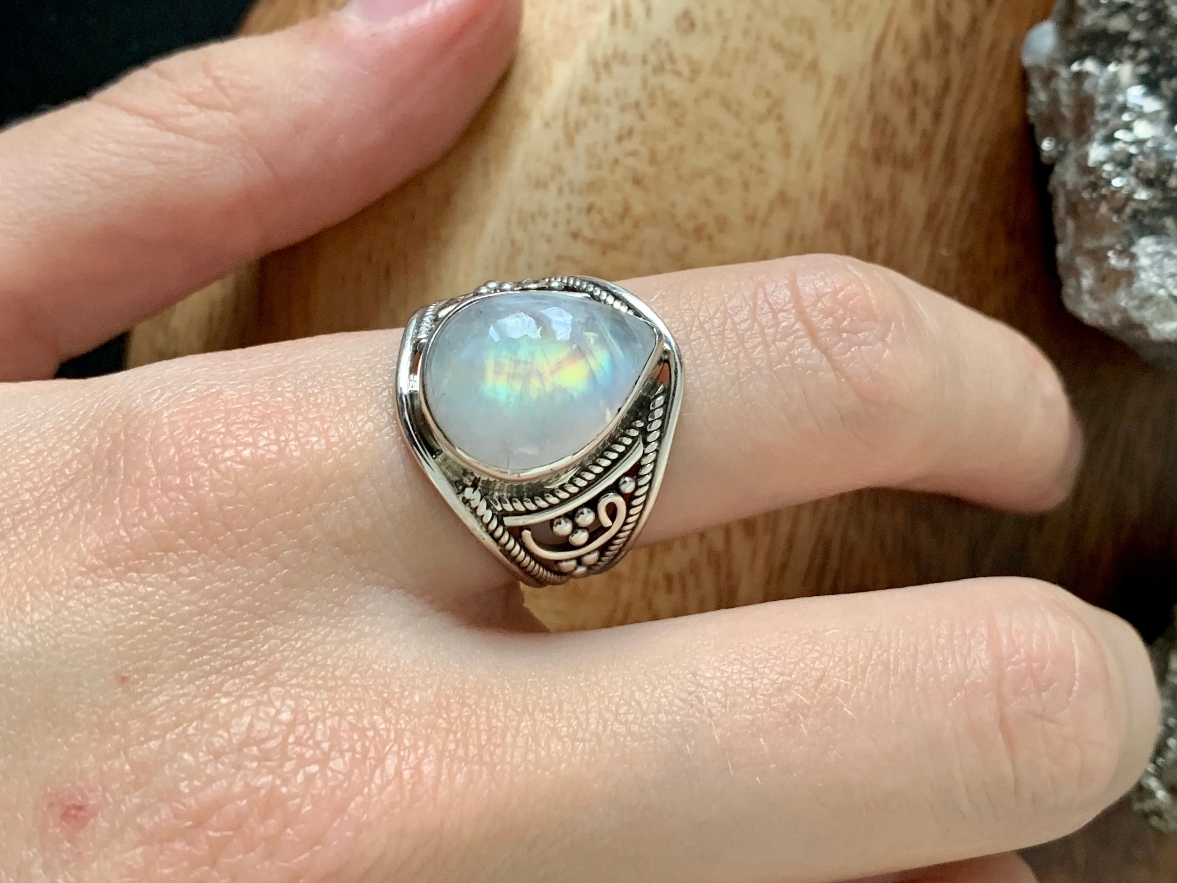 Moonstone Nerilla Ring (US 8.5)