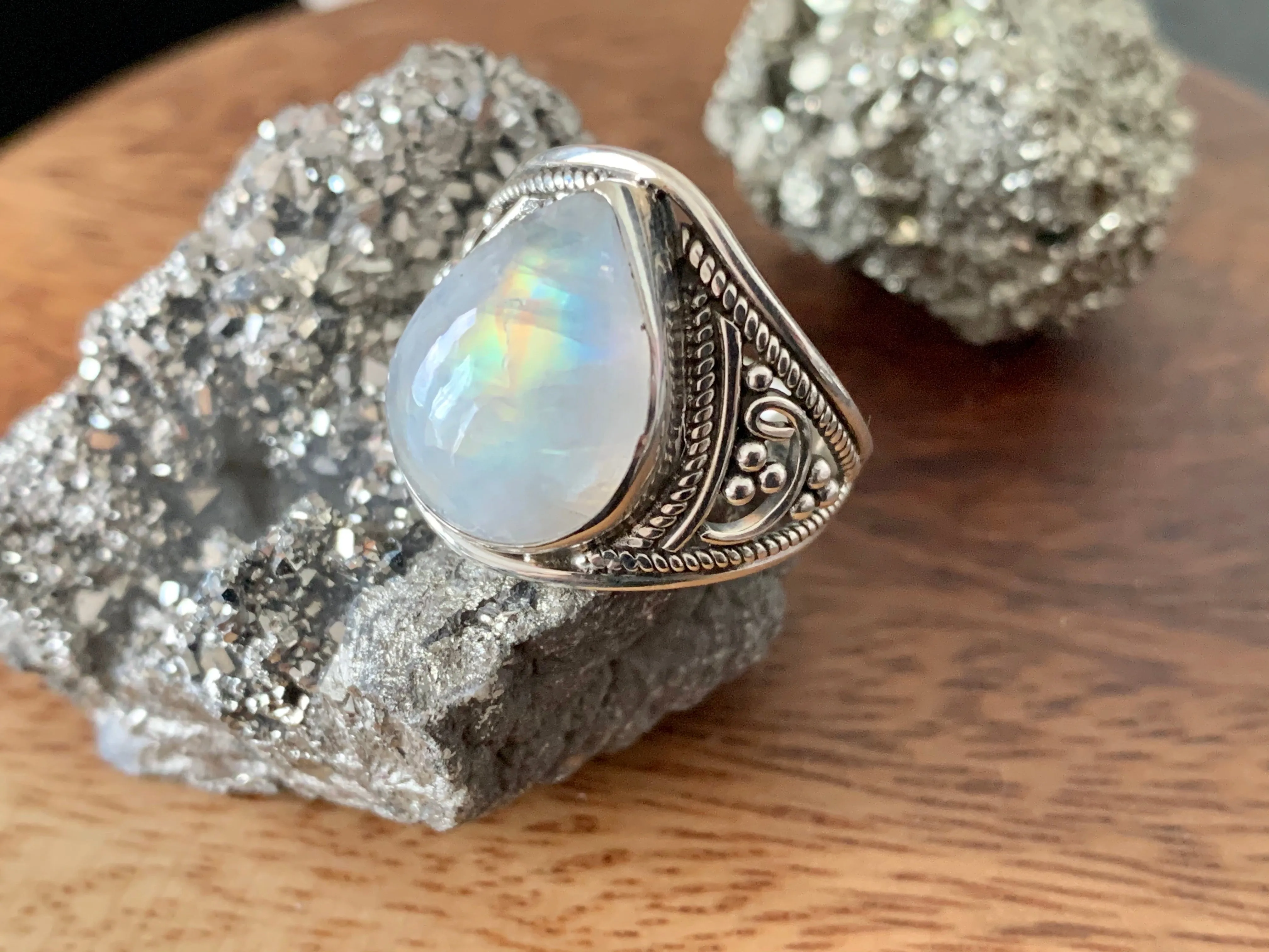 Moonstone Nerilla Ring (US 8.5)