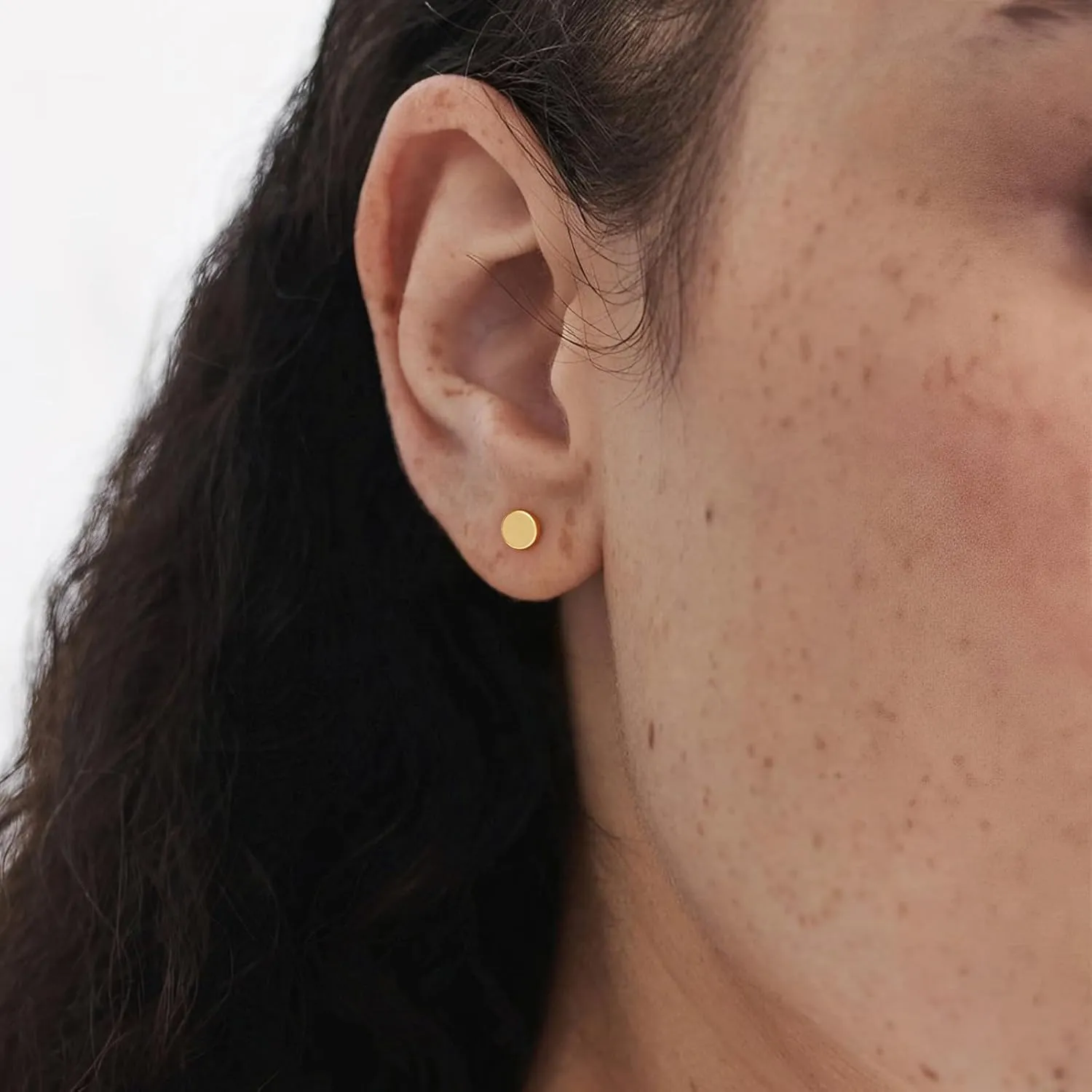 MTMY Gold Stud Earring for Women 2 Pairs of 14K Gold Plated Hypoallergenic Simple Small Stud Earring Set Tiny Bar, Circle, Heart, Triangle, Star, Crown, Flower Dainty Earrings Jewelry