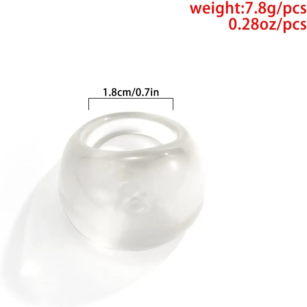 Multicolor Resin Chunky Rings.Transparent Acrylic Rings Exaggerated Knuckle Finger Rings Charm Geometric Jewelry Gifts for Women