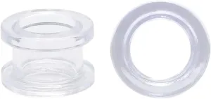 New 2025 2Pc/Lot Colorful Acrylic Ear Plug And Tunnel Men Women Clear White Ear Gauges Ear Expander Stercher Piercing Jewelry 2-16Mm Jewelry Gift Fashion Trendy Accessories Creative