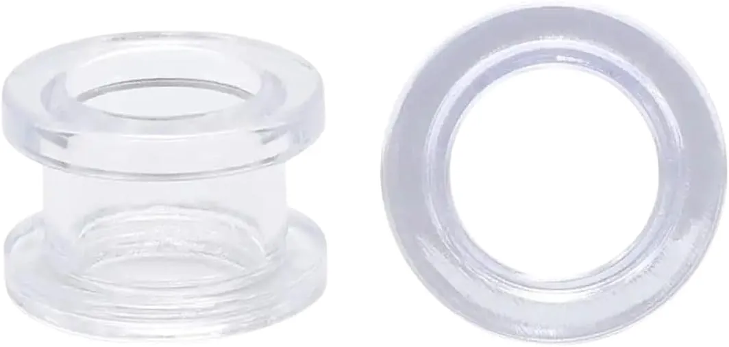 New 2025 2Pc/Lot Colorful Acrylic Ear Plug And Tunnel Men Women Clear White Ear Gauges Ear Expander Stercher Piercing Jewelry 2-16Mm Jewelry Gift Fashion Trendy Accessories Creative
