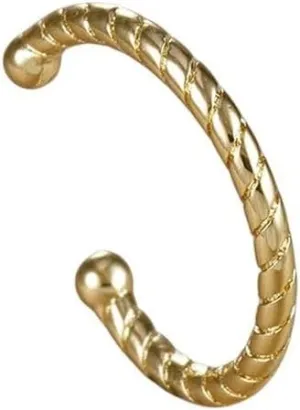 New 2025 Unisex 1Pc Vintage Simple Metal Crystal Ear Cuff For Women Gold Color Non Piercing Cartilage Clip Earring Punk Rock Jewelry Findings Fashion Trendy Accessories Creative Gift And Men