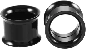 New 2025 Unisex 2Pcs Steel Colorful Anodized Double Flared Internally Thread Screw Fit Ear Flesh Tunnel Plug Gauge Expander Piercing Jewelry Fashion Accessories Creative For Women And Men Men