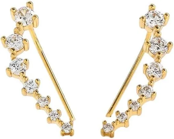 New 2025 Unisex Simple Helix Cartilage Conch Without Piercing Ear Cuff Luxury Pave Zircon Cz Heart Earrings For Women Jewelry Fashion Trendy Accessories Creative Gift For Women And Men