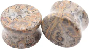 New 2026 Arrive 2Pcs Colorful Natural Stone Double Flared Ear Tunnel Plugs Flesh Stretcher Expander Gauges Earring Piercing Body Jewelry Fashion Trendy Accessories Creative Gift