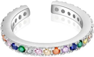 New 2026 Arrive 925 Sterling Silver Colorful Earcuff Clip Earrings Without Piercing Ear Cuff Female C Jewelry Crystal Cz Statement Jewelry Gift Fashion Trendy Accessories Creative