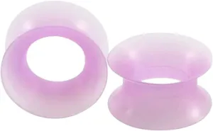 New 2026 Arrive Pair Silicone Colorful Hollow Ear Tunnel Plugs Thin Flexible Skin Double Flared Gauge Expander Stretcher Piercing Jewelry Fashion Trendy Accessories Creative Gift