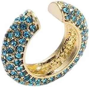 New 2026 Arrive Unisex Crystal Ear Cuff Brincos C Shape Colorful No Pierced Statement Earring For Women Charm Clip Wedding Jewelry Findings Fashion Trendy Accessories Creative Gift For Women And Men