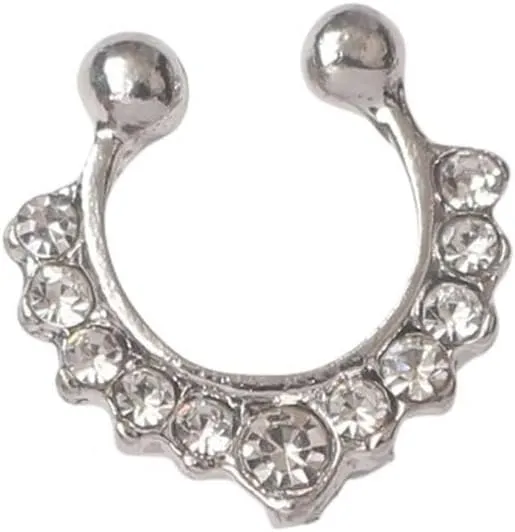 New 2026 Arrive Unisex Gift Fashion Non-Pierced Ear Cuff Crystal Clip Earrings for Women Simple Pearl Wrap Jewelry Findings Brincos Pendientes Trendy Accessories Creative for Women and Men