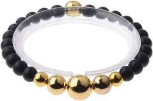 New 2026 Unisex Stainles Stell Fashion Gold Color Beads Bracelet Simple Natural Stone Yoga Balance Prayer For Men Women Jewelry Trendy Accessories Creative Gift For Women And Men