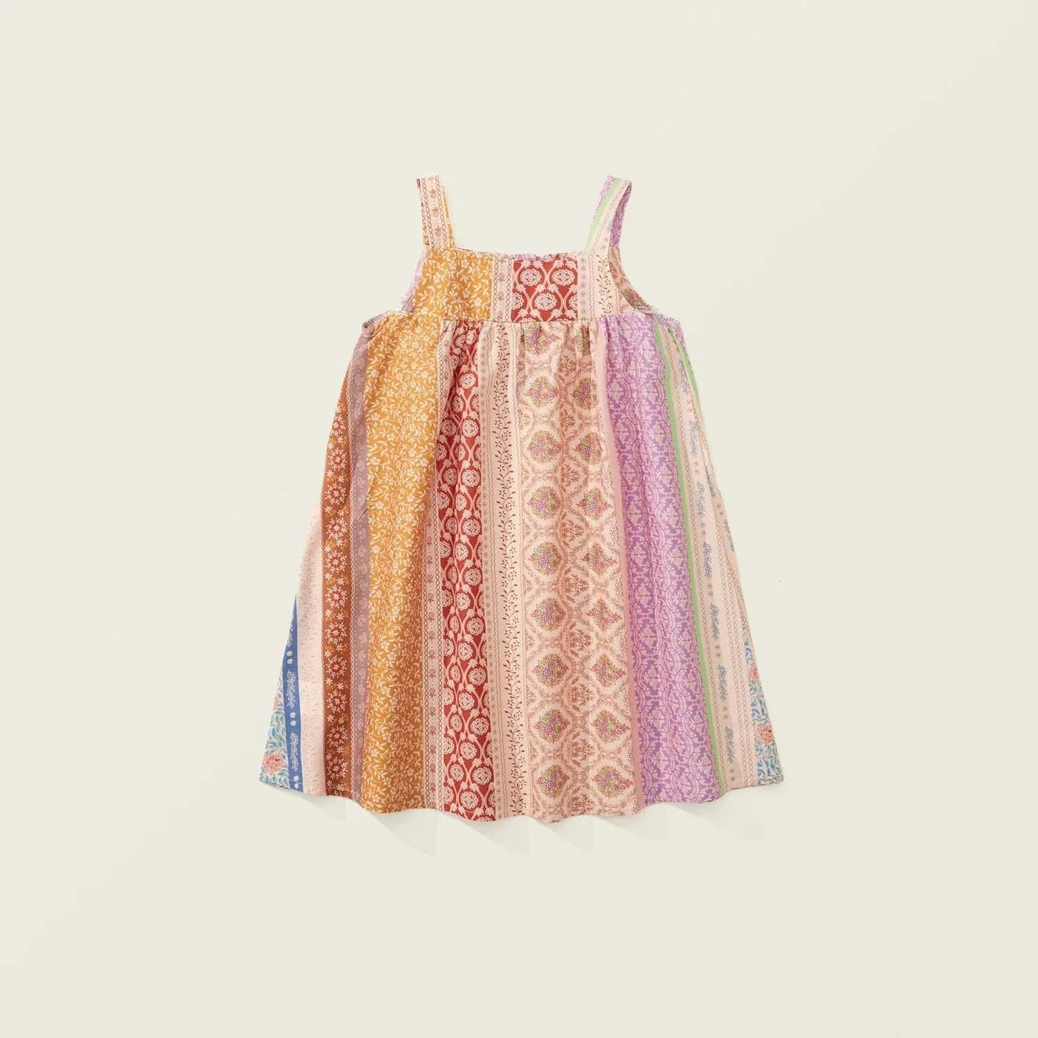 Nina Patchwork Floral Boho Dress