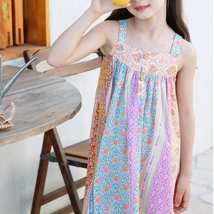 Nina Patchwork Floral Boho Dress