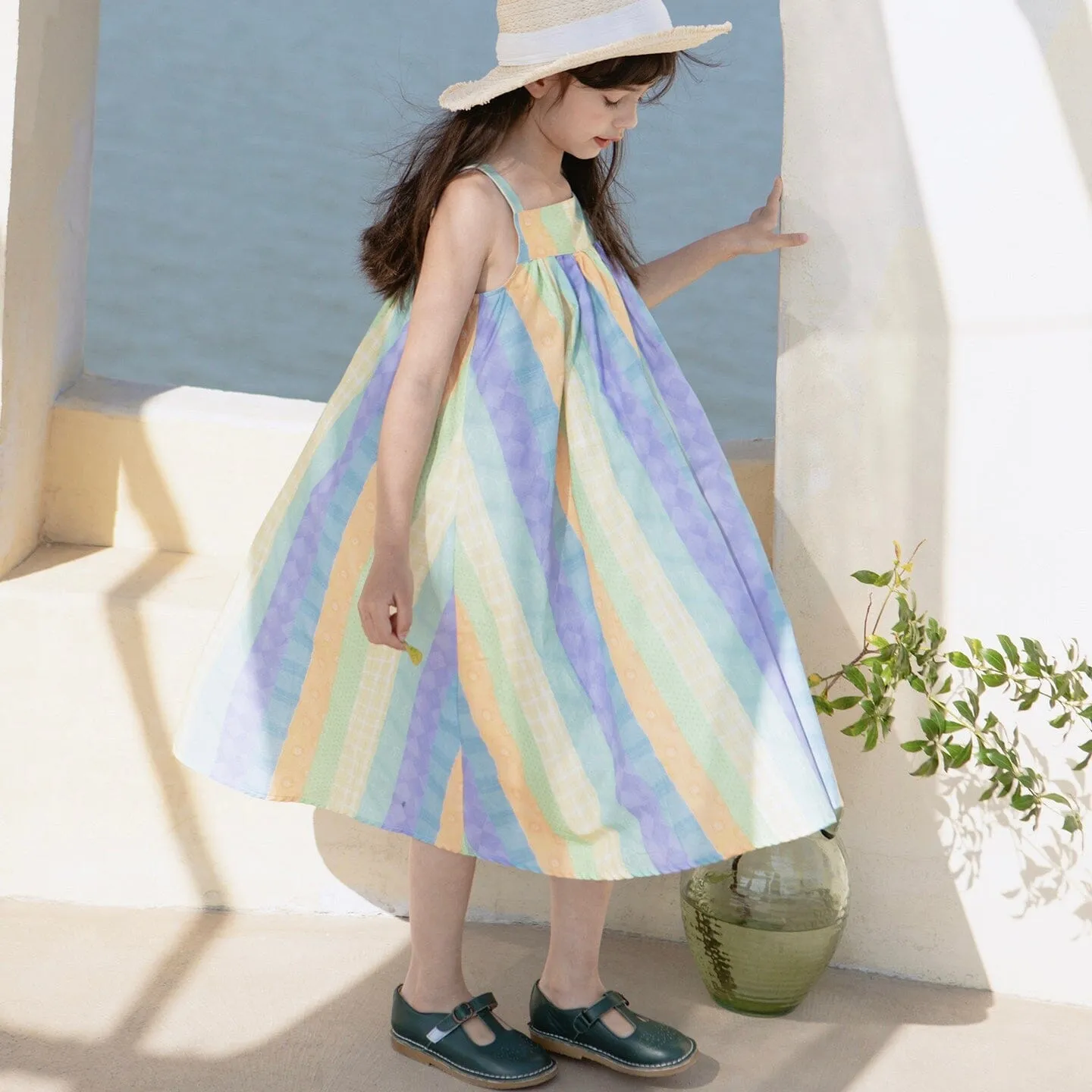 Nina Patchwork Floral Boho Dress