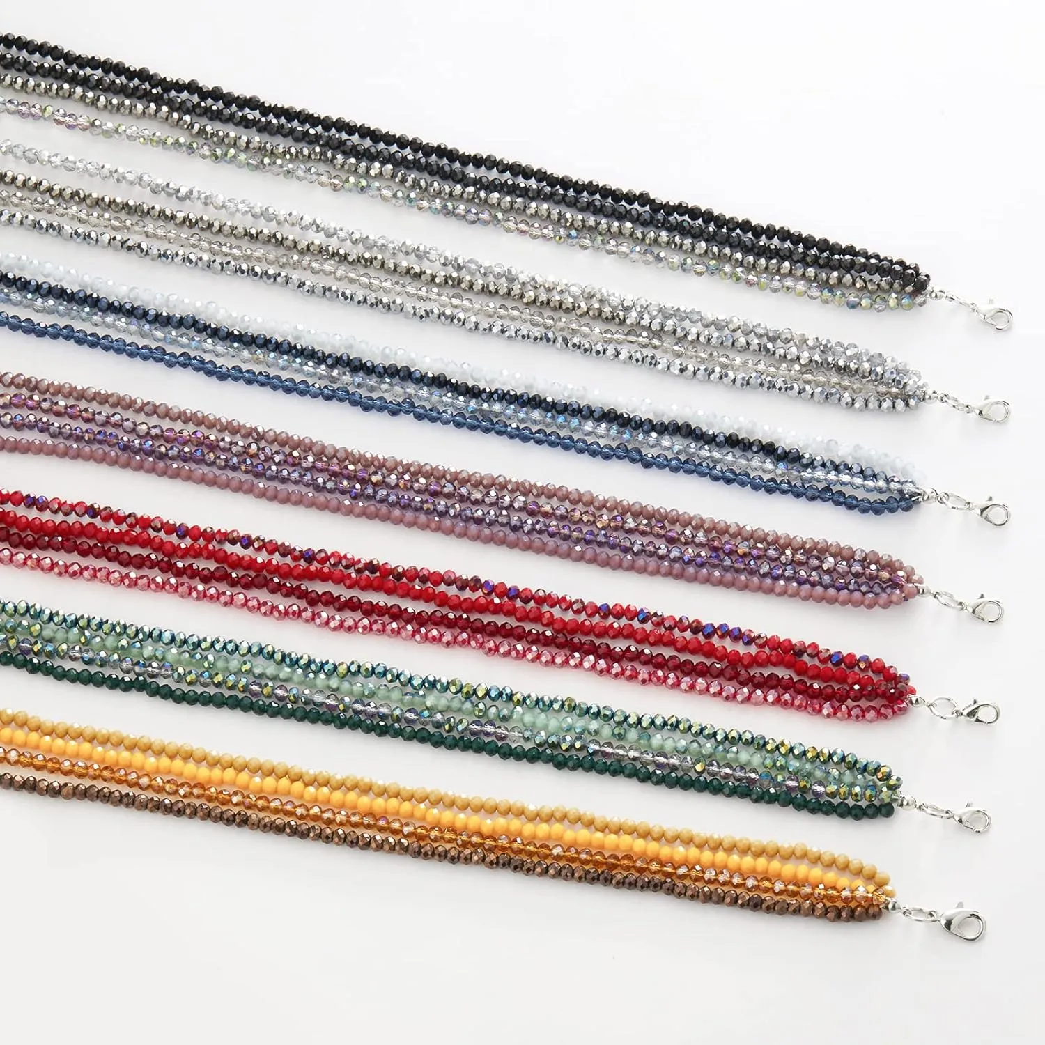 Noessla Multi-layer Crystals Beaded Choker Necklace for Women Colorful Boho Statement Necklace Trendy Costume Party Jewelry Mothers day Gifts for Mom