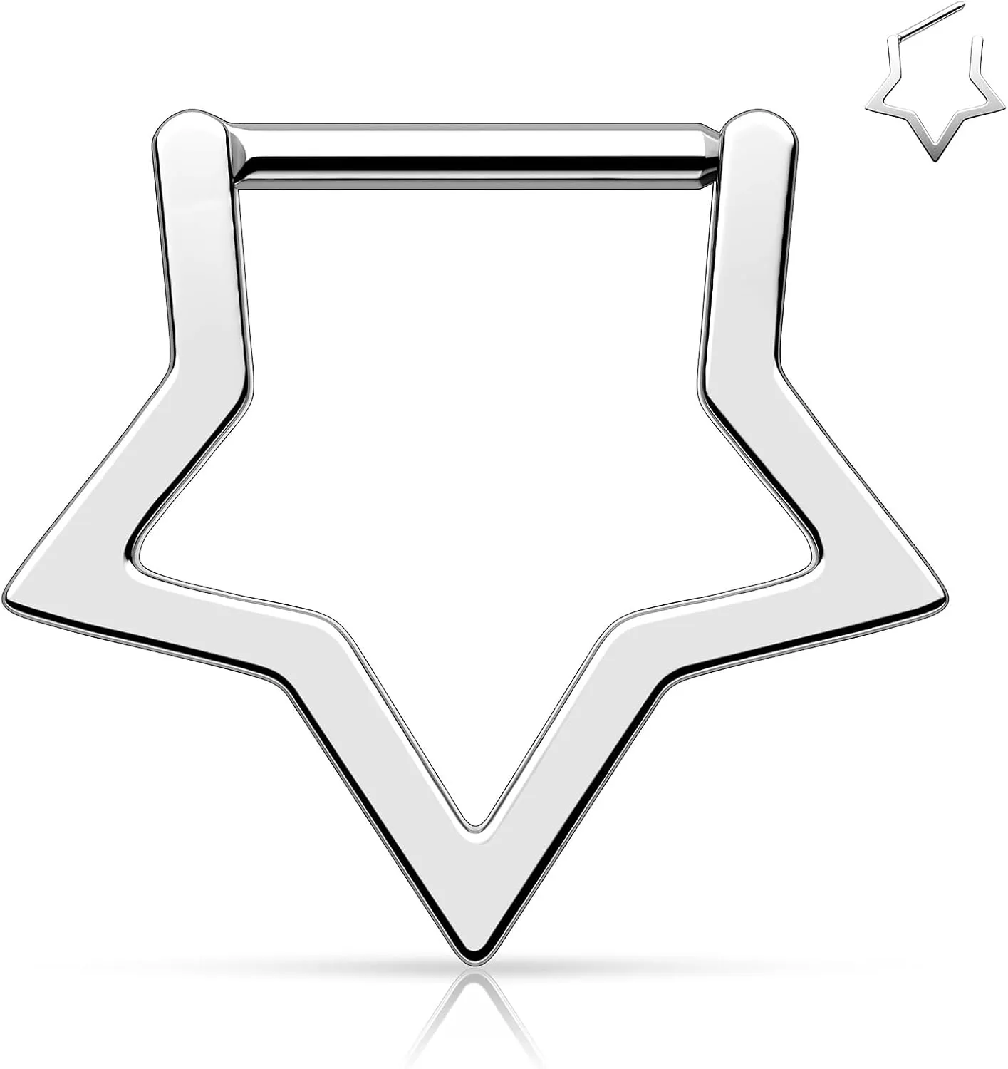 Nose Rings Hoops for Women Men 14G 16G 18G 20G Septum Jewelry 316L Surgical Steel Hinged Segment Ring Body Piercing Nose Hoop Lip Rings Nose Helix Cartilage Rook Earrings