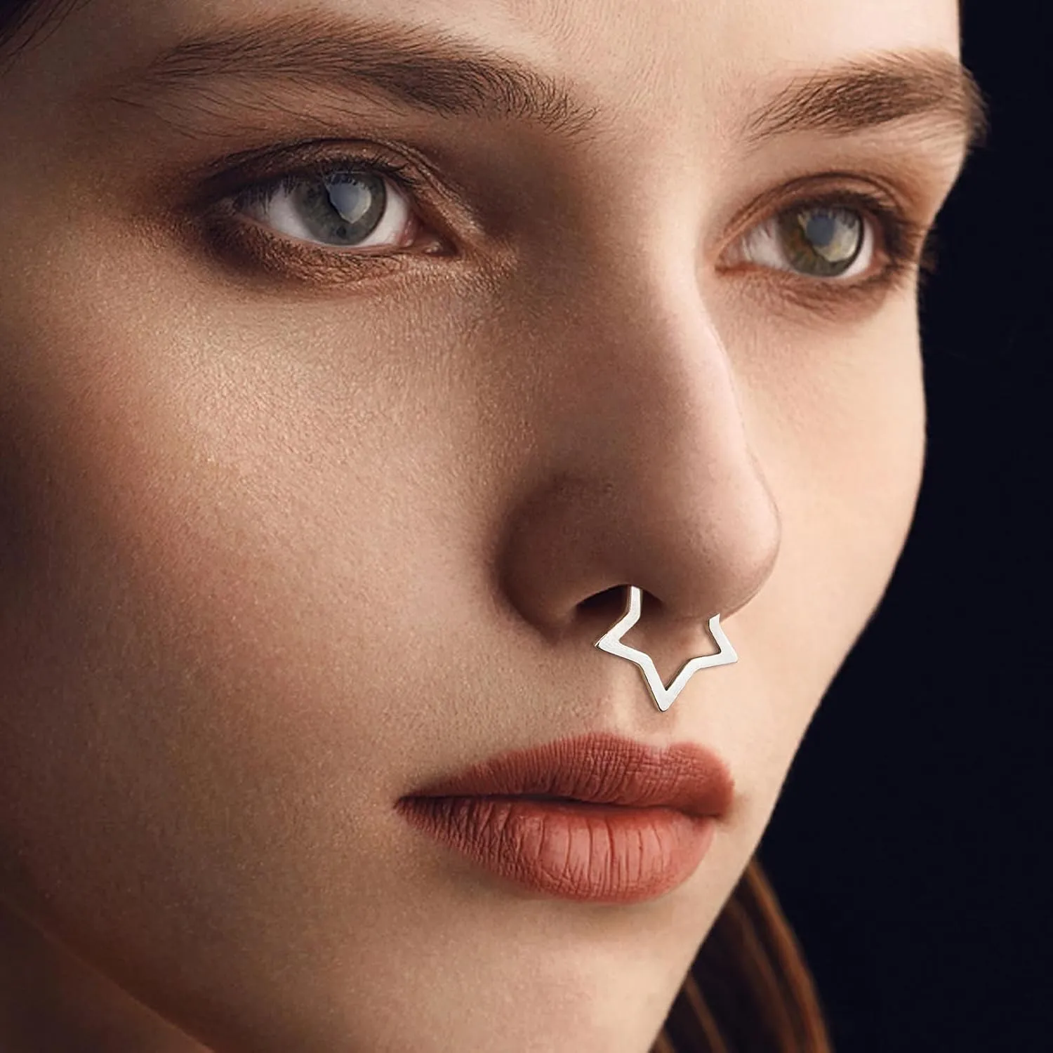 Nose Rings Hoops for Women Men 14G 16G 18G 20G Septum Jewelry 316L Surgical Steel Hinged Segment Ring Body Piercing Nose Hoop Lip Rings Nose Helix Cartilage Rook Earrings