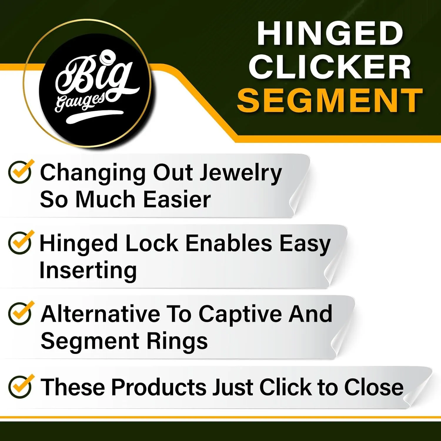Pair of Anodized 316L Surgical Steel Alien Hinged Segment Nose Hoop Ring Piercing Cartilage Helix Septum Tragus Jewelry