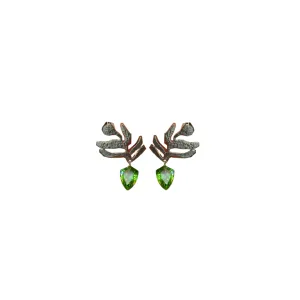 Palm Beach Earrings With Peridot Drops Palm Beach Earrings With Peridot Drops