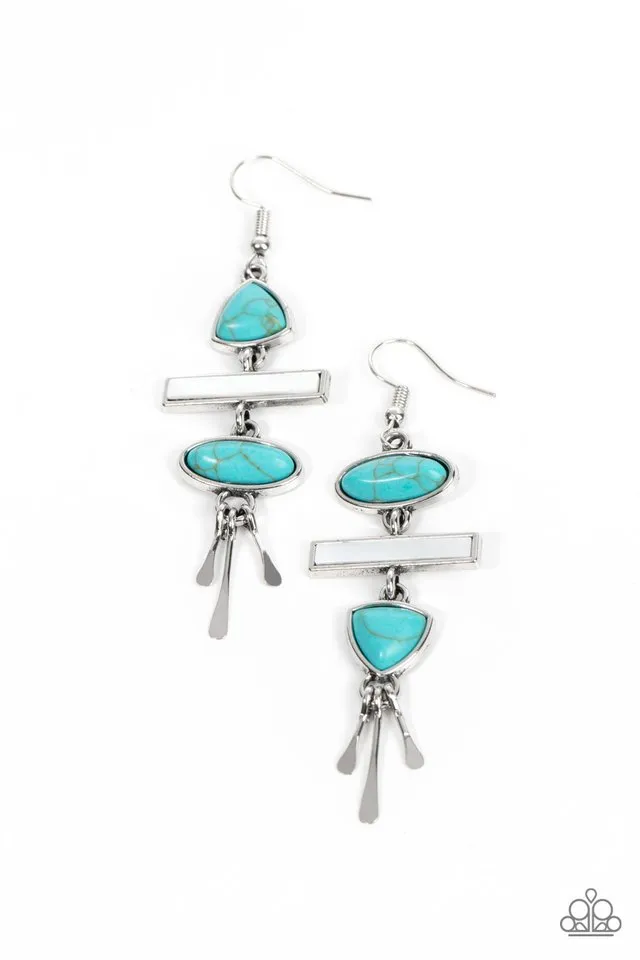 Paparazzi Earring ~ Adventurously Artisan - Blue