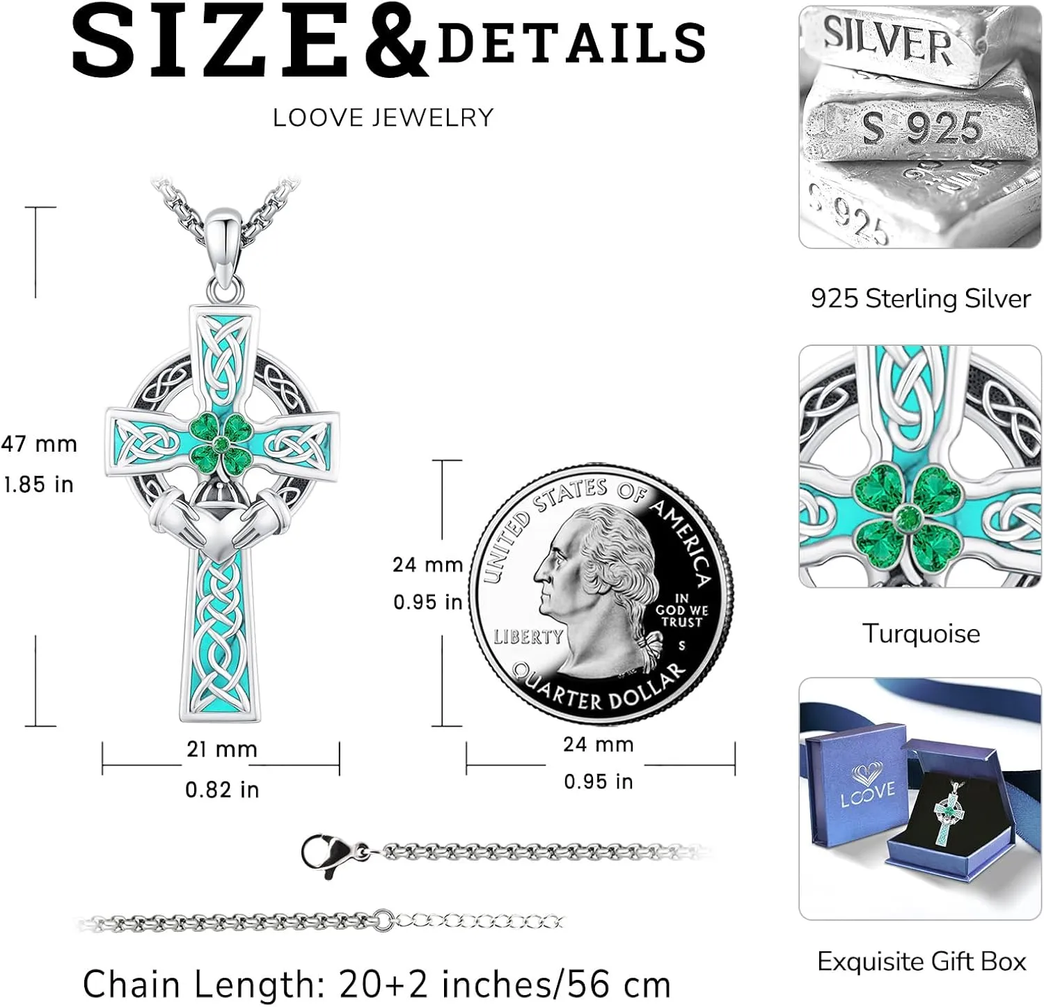 Pentagram/Sun Moon/Celtic Witches Knot/Santa Muerte/Triple Moon Goddess/Hecate Necklace Sterling Silver Magic Wiccan Pagan Amulet Jewelry for Women Men