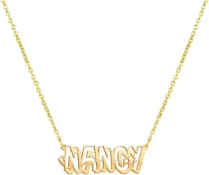 Personalized with Men Name Necklace Birthstone stainless steel Custom Made Gold Nameplate Pendant for Women