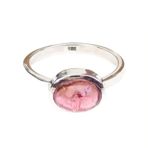 Pink Tourmaline Ring, Tourmaline Ring, 925 Sterling Silver Tourmaline Ring, Unique Handmade Ring, Pink Stone Ring, Tourmaline Rings, Womens Ring, Dainty Silver Ring, Gift For Girls, Valentines Day