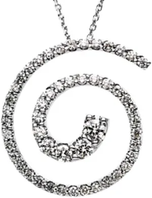 Platinum Round Shape Journey Spiral Pendant Fine Jewelry for Women Gifts for Her (Mounting Only, Not All Stones Included)