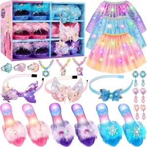 Princess Dress Up Toys & Jewelry Boutique,Girl Role Play Gifts,Kids Toys for 3-6 Years Girl Toddler B-Day Party Favors