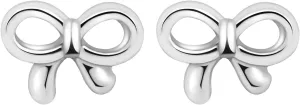 S925 Sterling Silver Minimalist Bow Earrings Gold Silver Bow Stud Earrings Set Cute Ribbon Earrings Wedding Party Bow Jewelry Gifts