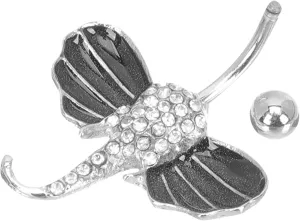 SAFIGLE Belly Button Ring Elephant Navel Piercing Jewelry Jewelry Stainless Steel Dangle for Women Party Wear